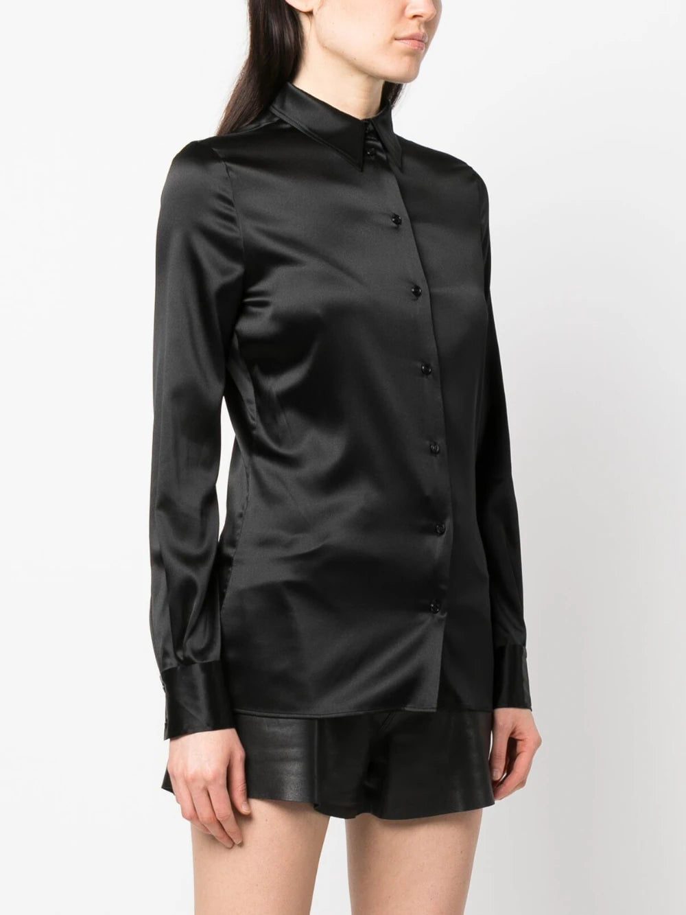 TOM FORD stretch silk-satin shirt - Image 3