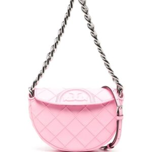 Tory Burch Fleming Crescent leather mini bag