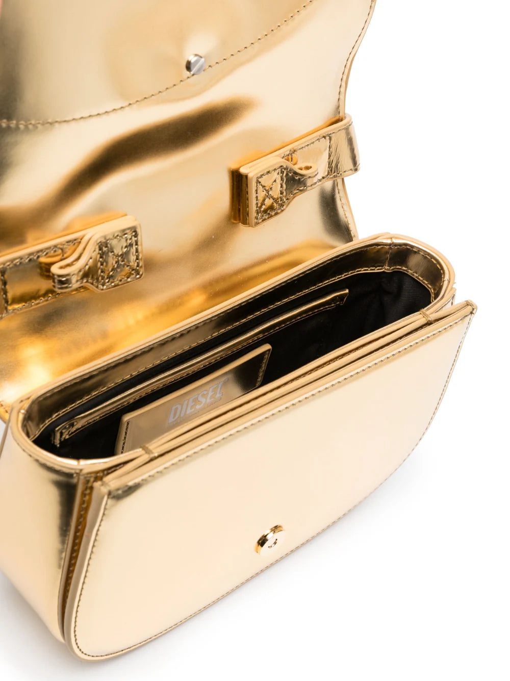 Diesel 1DR-XS-S logo plaque metallic bag - Image 4