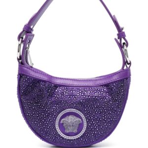 Versace Repeat crystal-embellished shoulder bag