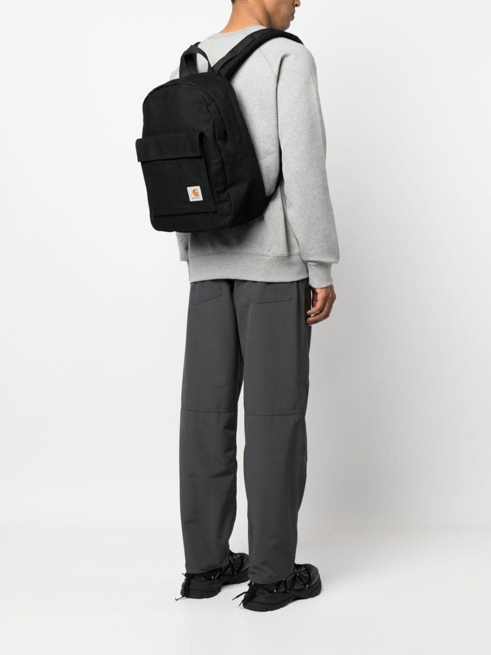 Carhartt WIP logo-patch cotton backpack - Image 4