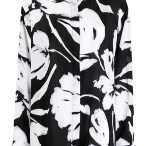 Michael Kors Collection  floral-print silk shirt