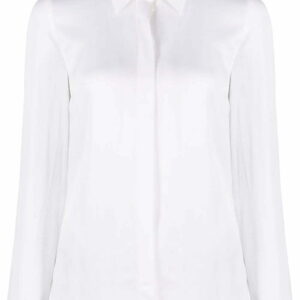 Michael Kors Collection  Hansen charmeuse long-sleeve shirt