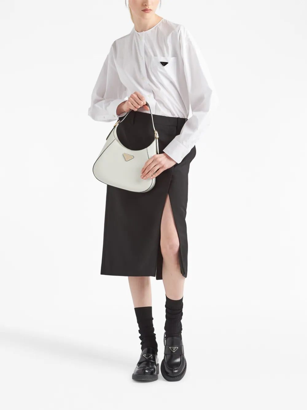 Prada leather shoulder bag - Image 2