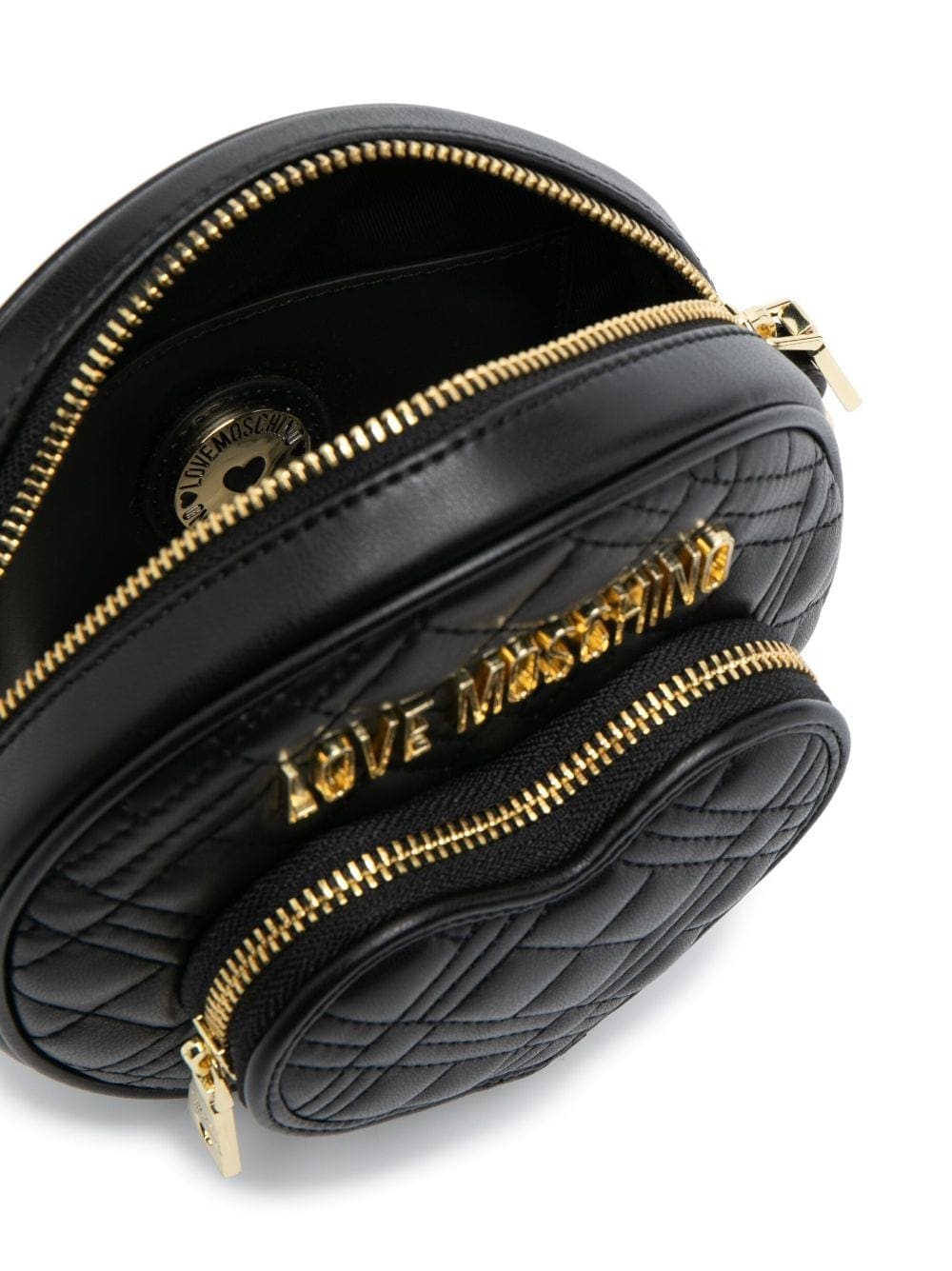 Love Moschino quilted round-shape mini cross-body bag - Image 5