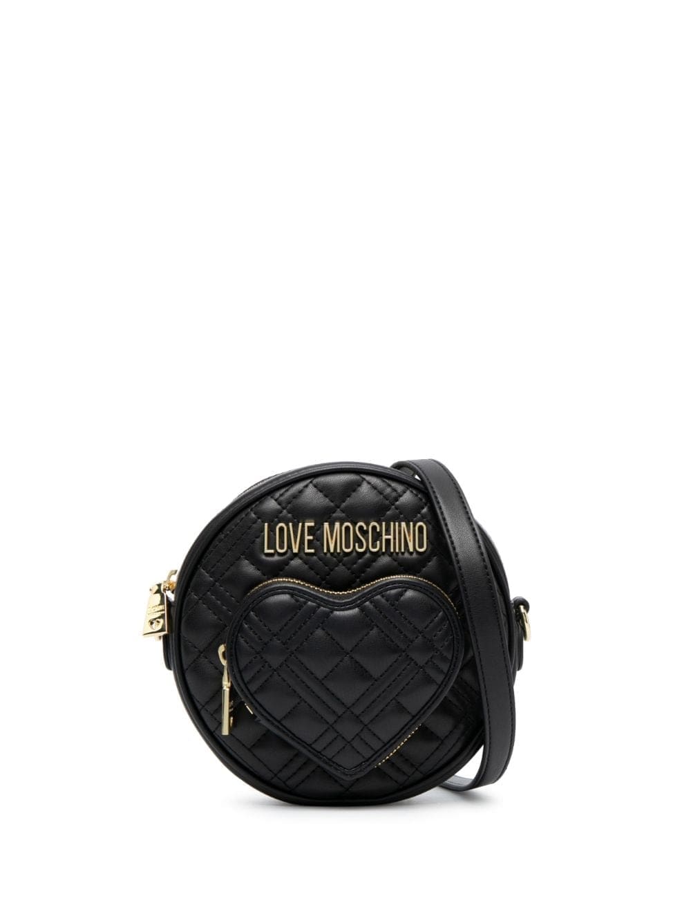 Love Moschino quilted round-shape mini cross-body bag