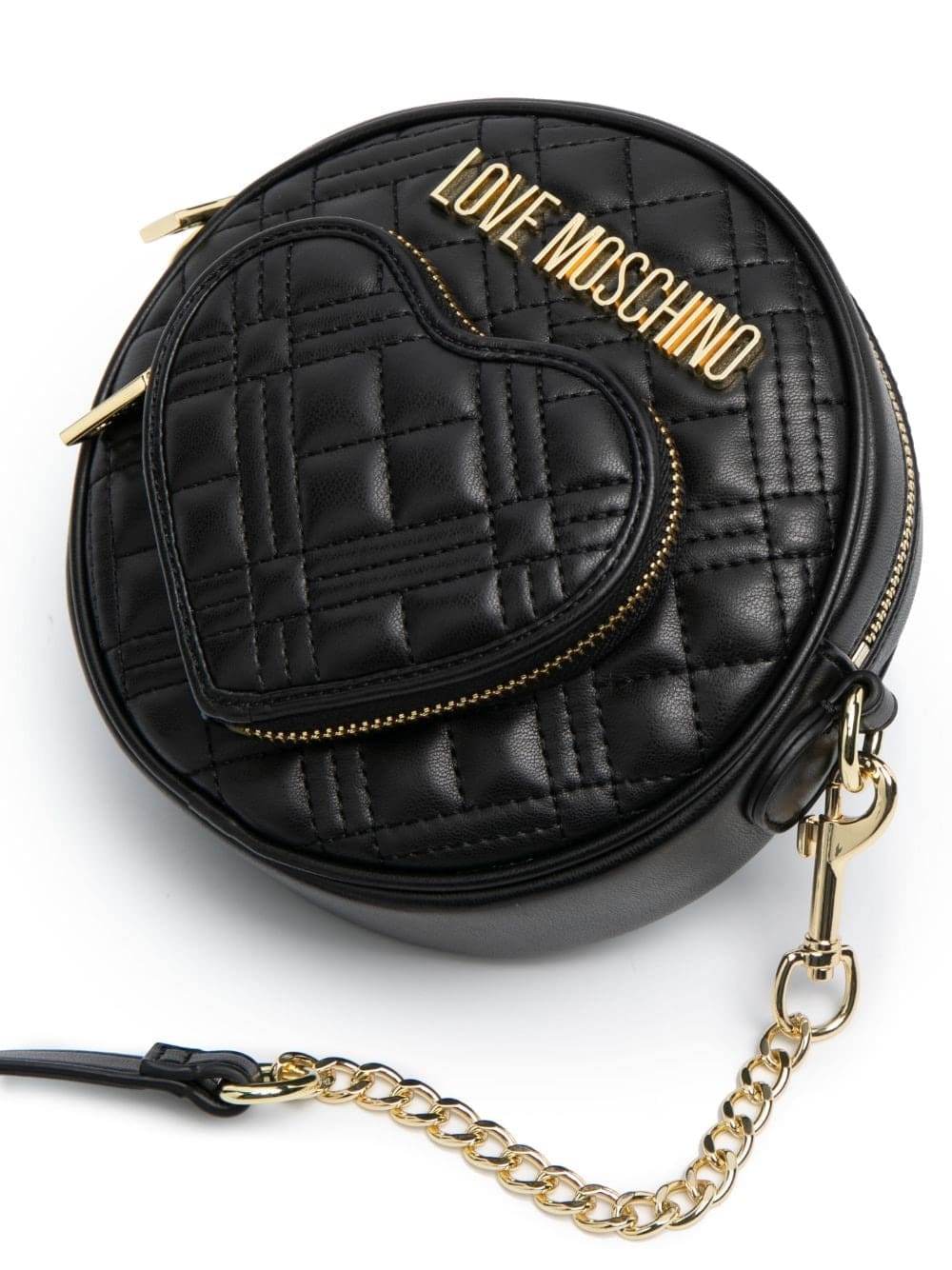 Love Moschino quilted round-shape mini cross-body bag - Image 4