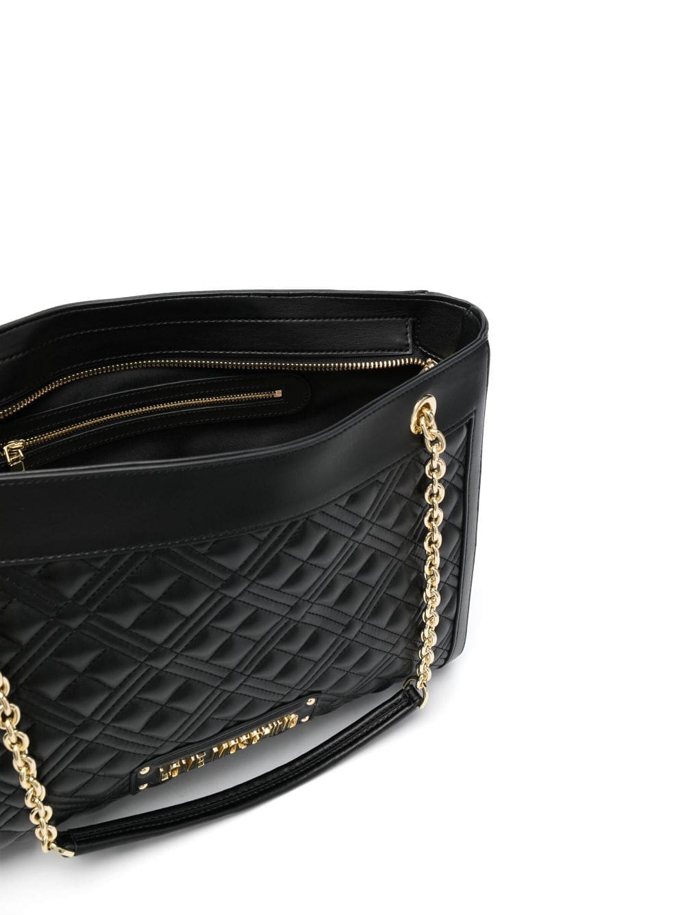 Love Moschino logo-embossed quilted tote bag - Image 5