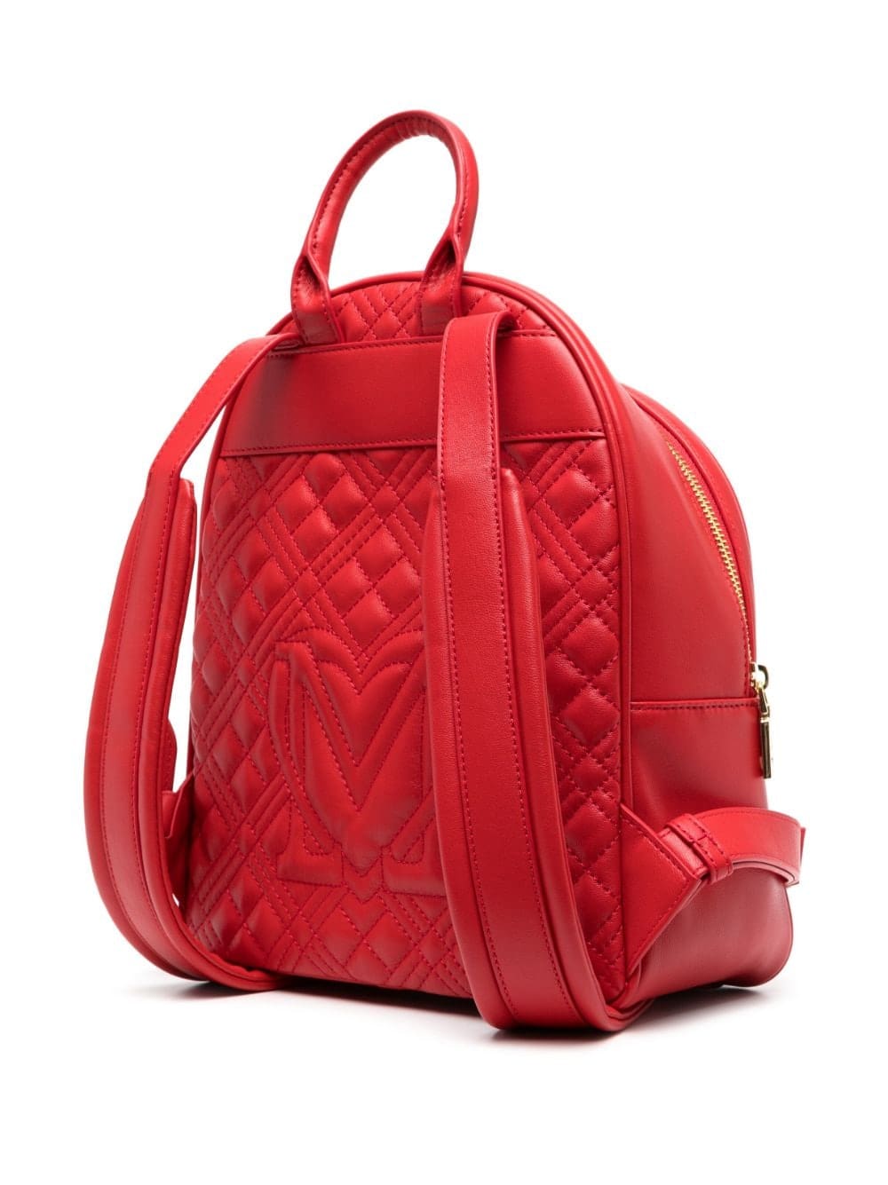 Love Moschino quilted logo-plaque backpack - Image 3