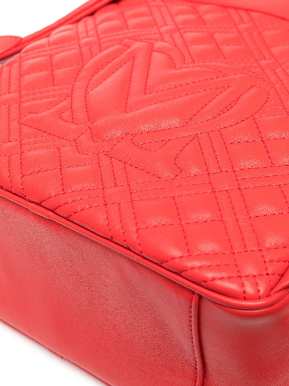 Love Moschino quilted logo-plaque backpack - Image 4