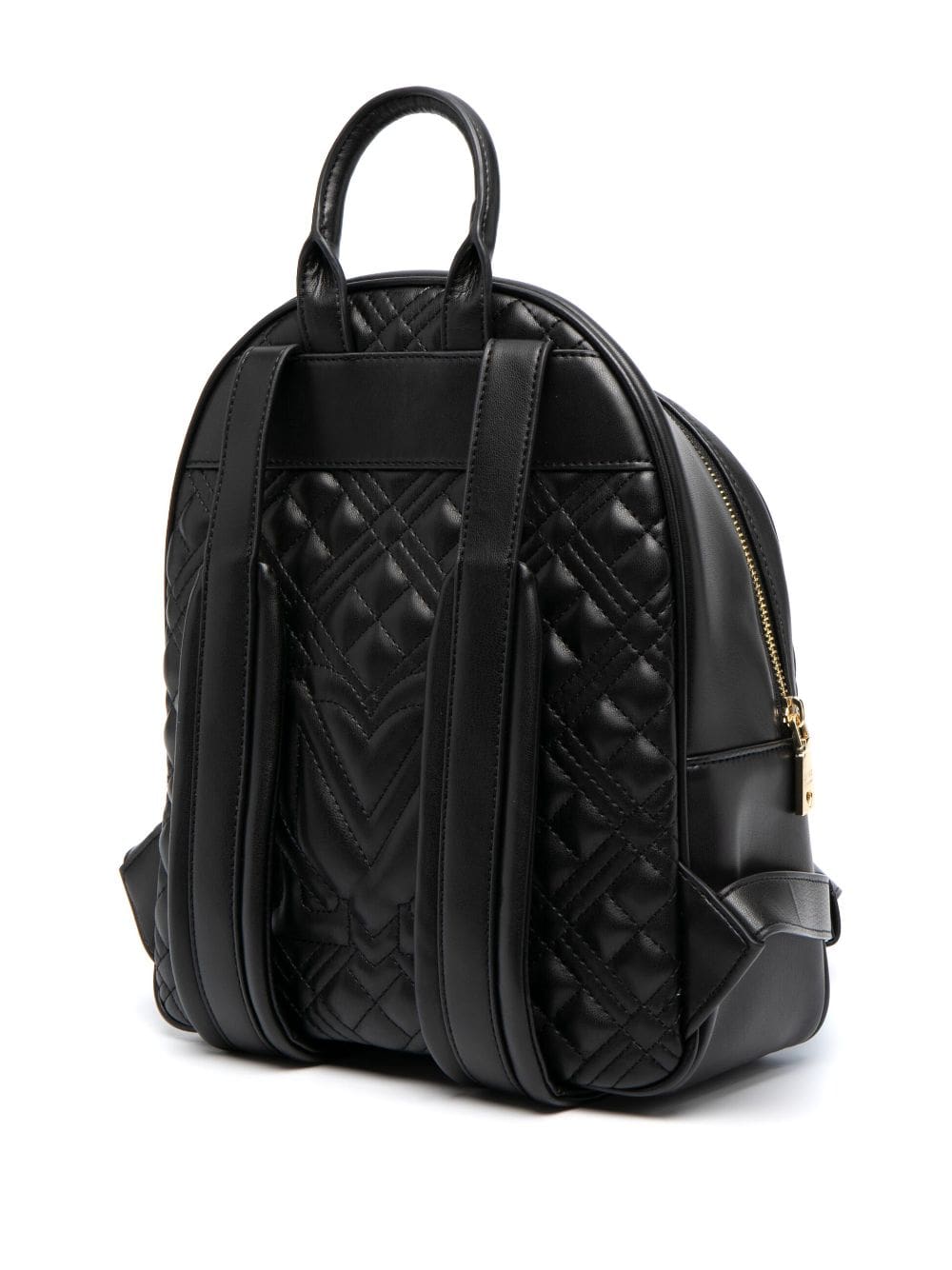 Love Moschino quilted logo-plaque backpack - Image 3
