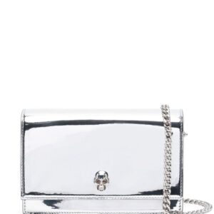 Alexander McQueen small Skull metallic shoulder bag