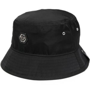 Philipp Plein logo-patch bucket hat