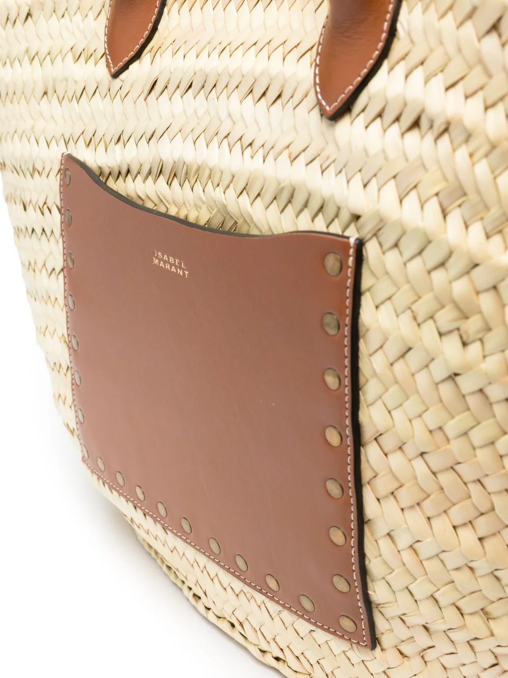ISABEL MARANT interwoven-design straw beach bag - Image 4
