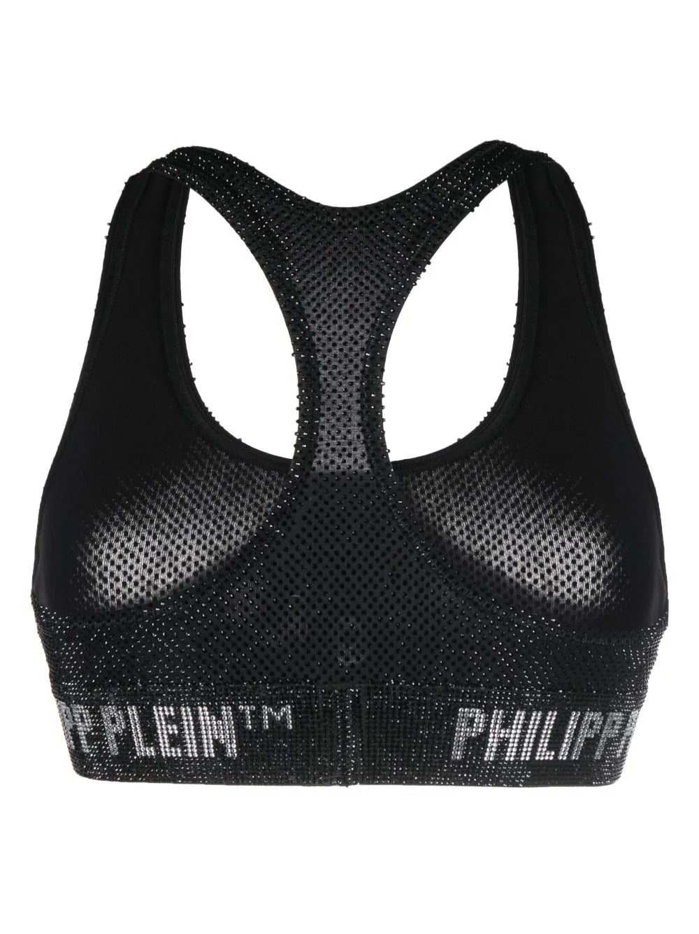 Philipp Plein crystal-embellished logo-underband bra - Image 2