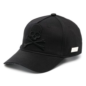 Philipp Plein embroidered-skull cotton baseball cap