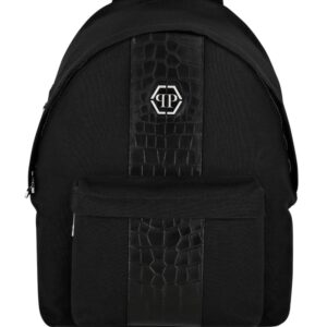 Philipp Plein logo-plaque zip-up backpack