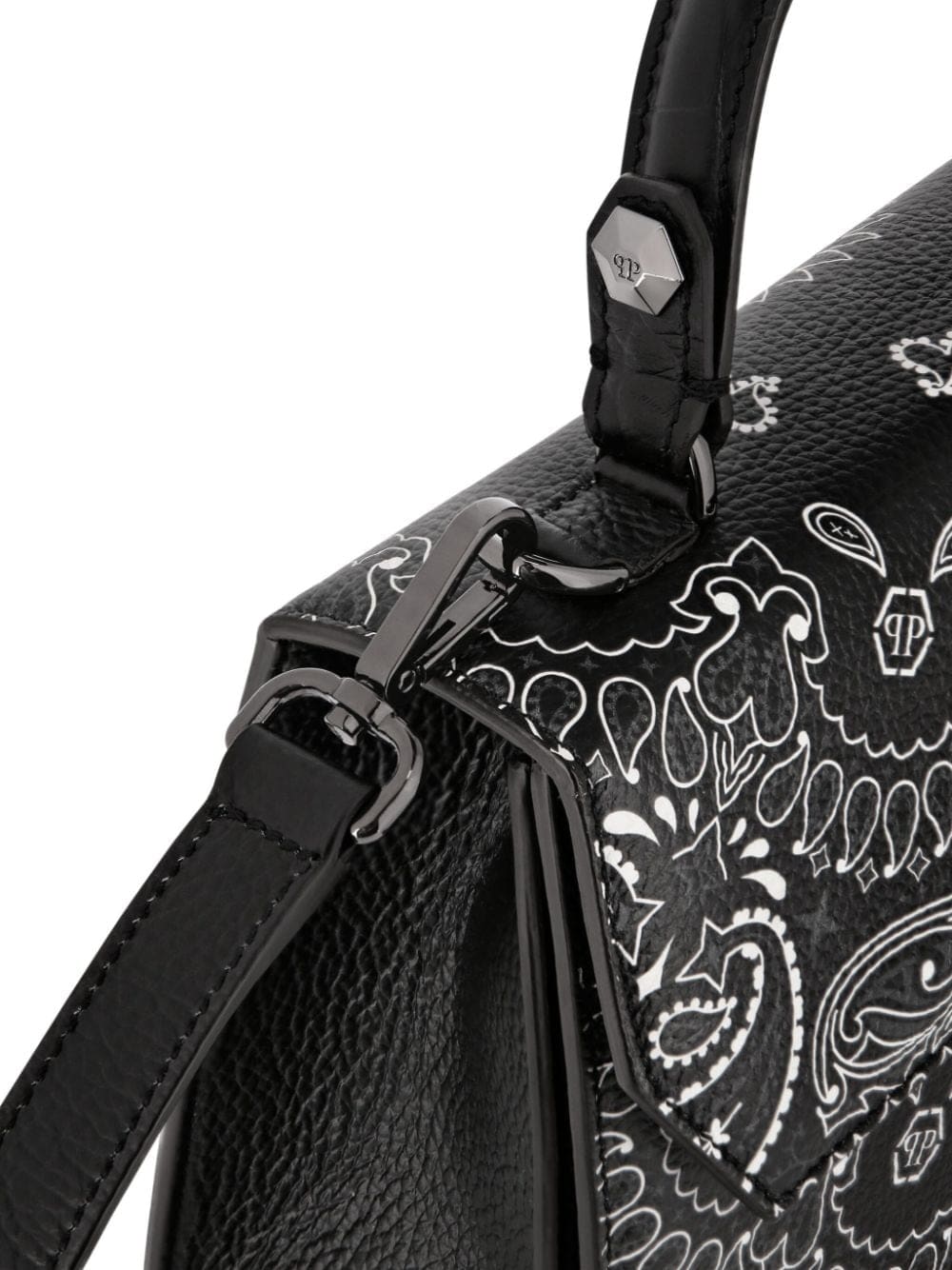 Philipp Plein medium Superheroin paisley leather bag - Image 5