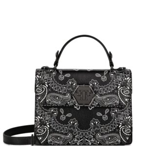 Philipp Plein medium Superheroin paisley leather bag