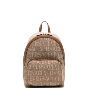 Versace logo-print backpack