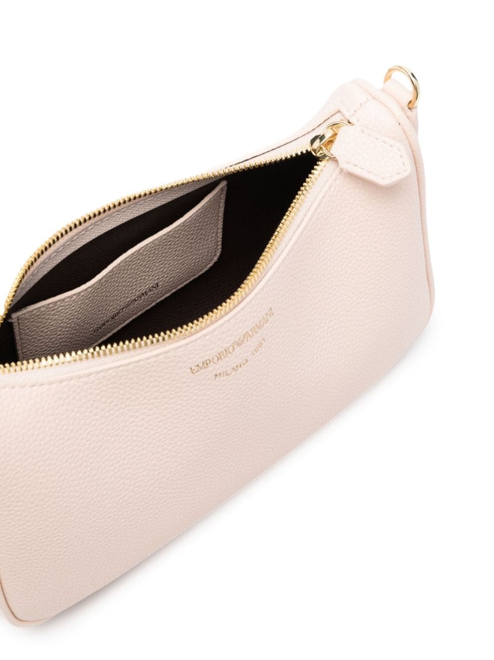 Emporio Armani engraved-logo faux-leather shoulder bag - Image 5