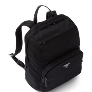 Prada triangle-logo zipped backpack