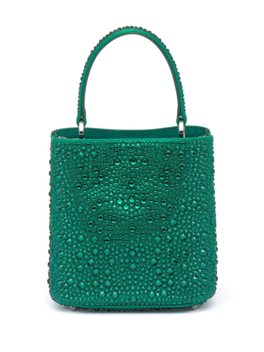 Prada small Panier crystal-embellished tote bag - Image 2