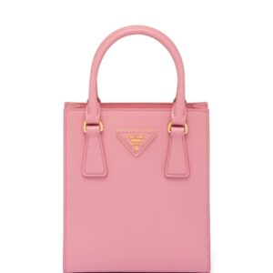 Prada triangle-logo Saffiano leather tote bag