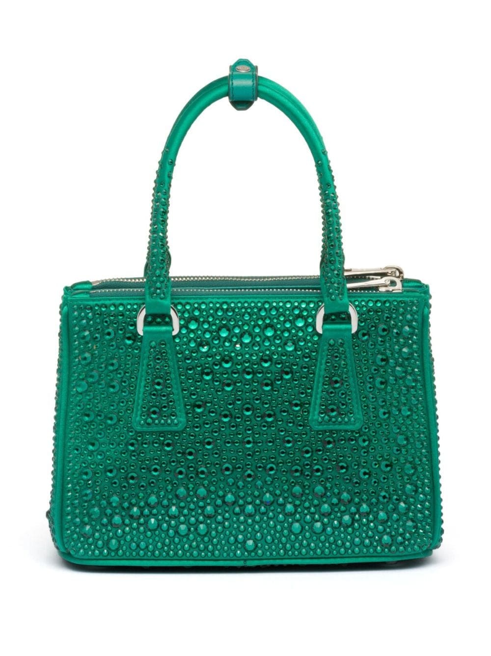 Prada Galleria crystal-embellished satin mini bag - Image 2