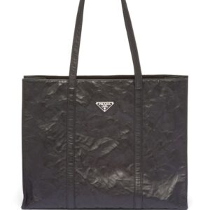 Prada large leather tote bag