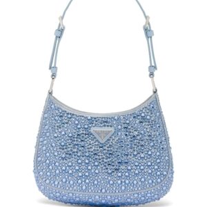 Prada Cleo crystal-embellished shoulder bag