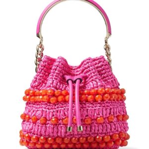 Jimmy Choo Bon Bon woven bucket bag