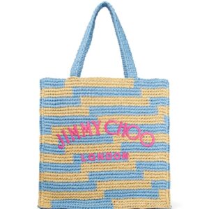 Jimmy Choo embroidered-logo tote bag