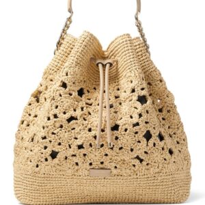 Jimmy Choo Bon Bon crochet bucket bag