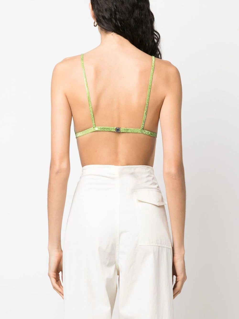 Nuè rhinestone embellished triangle bra top - Image 4