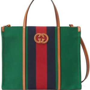 Gucci signature stripe-detail tote bag