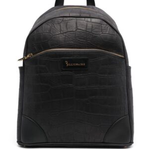Billionaire crocodile-embossed leather backpack