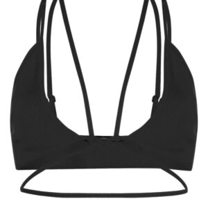 ANDREĀDAMO  strappy ribbed bra