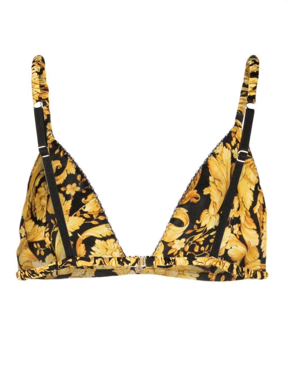 Versace Barocco-print silk bra - Image 2