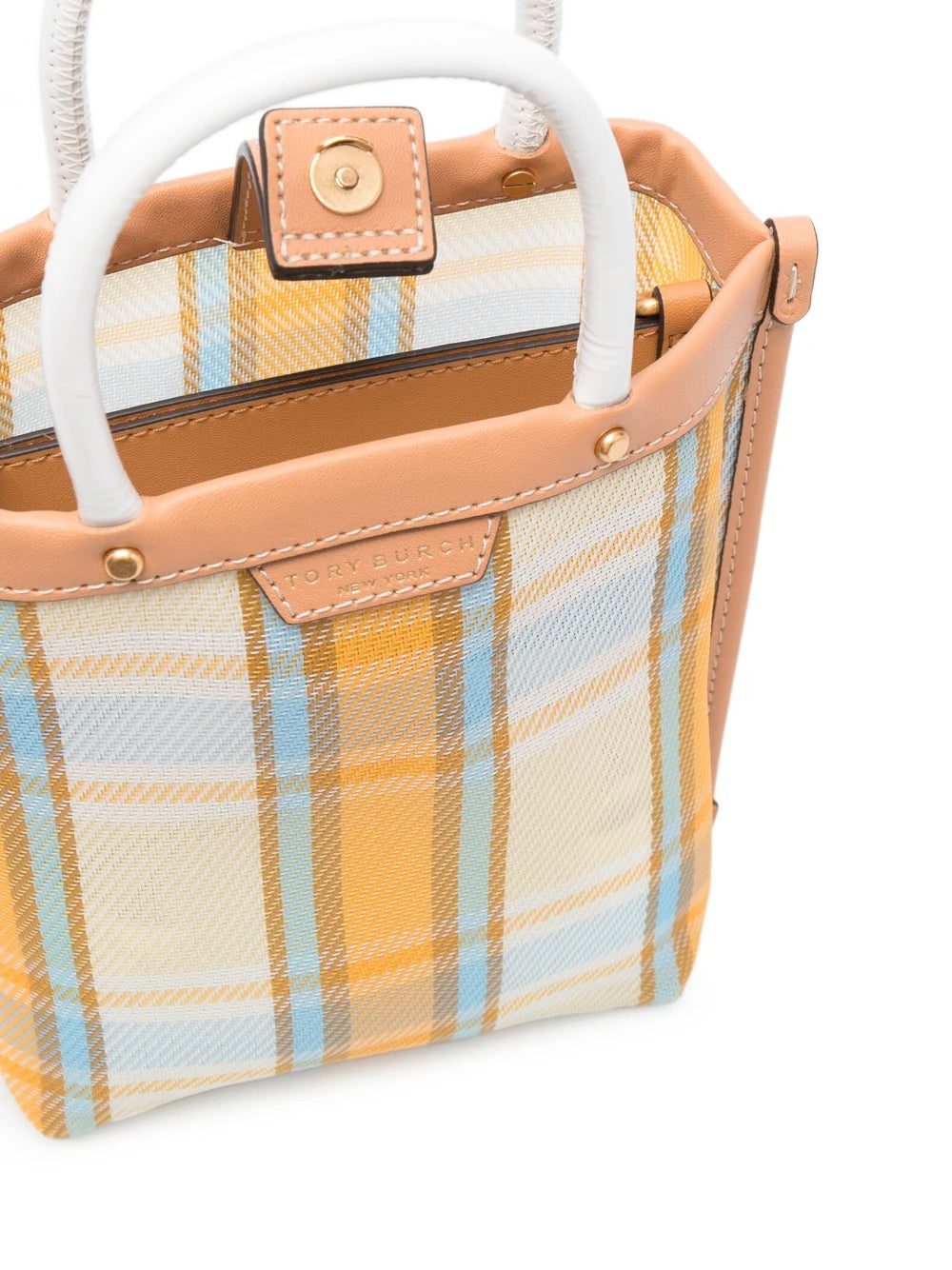 Tory Burch mini Perry check tote bag - Image 4