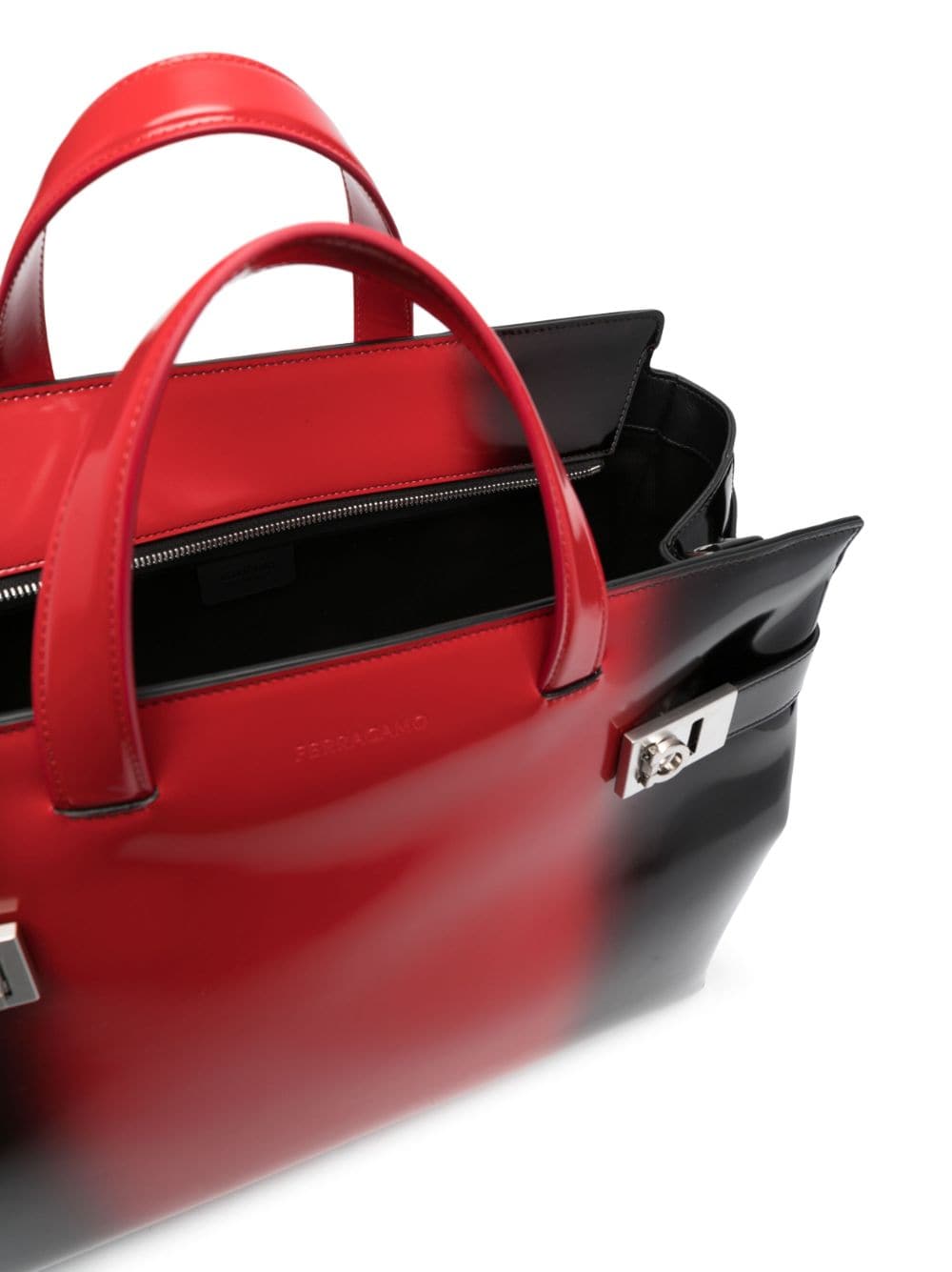 Ferragamo airbrush-effect leather tote - Image 5