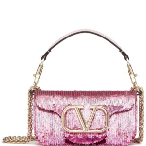 Valentino Garavani small Locò embroidered shoulder bag