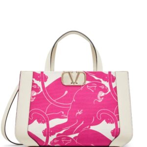 Valentino Garavani  medium VLogo Signature Panther-print tote bag
