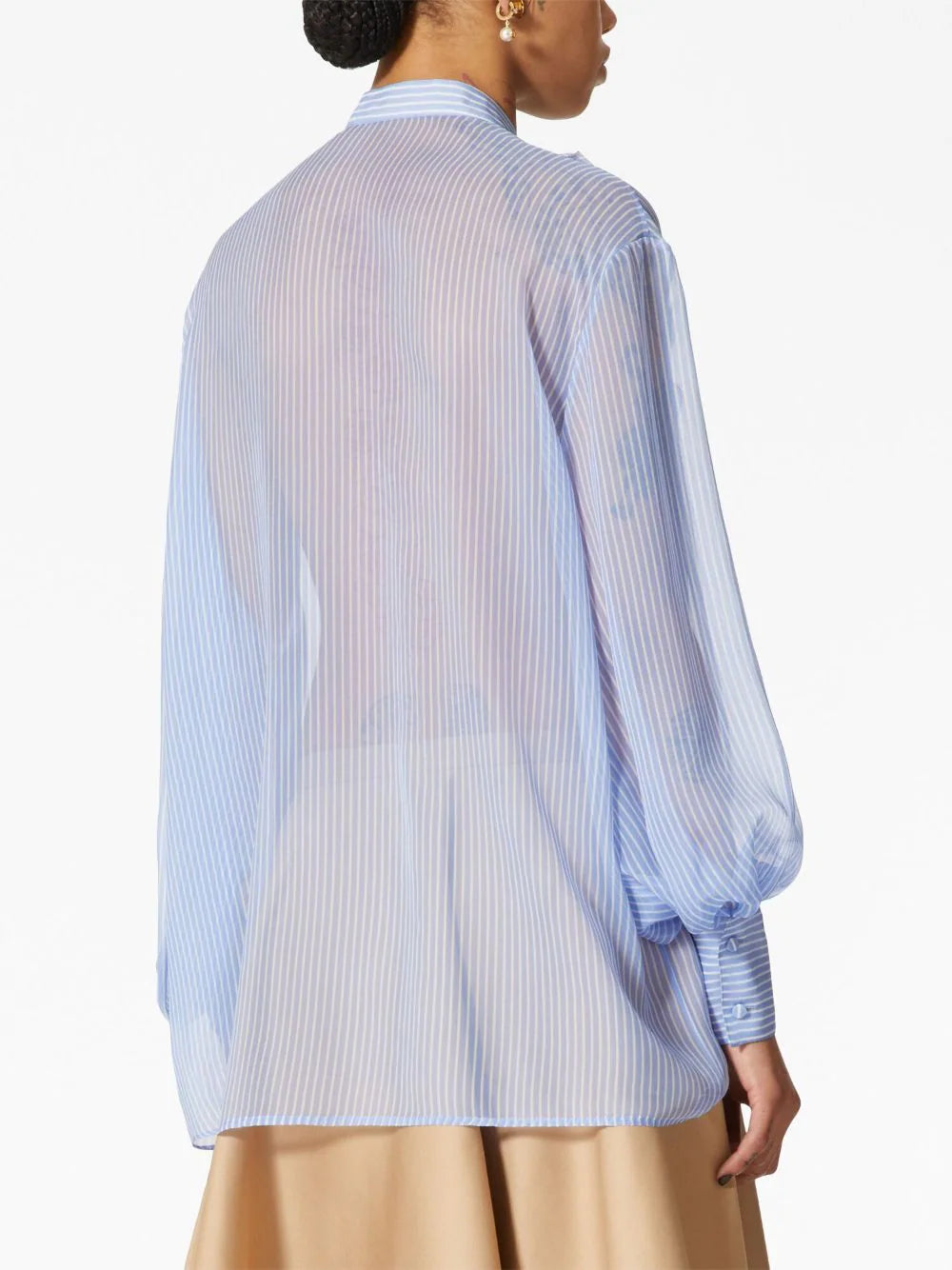 Valentino Garavani Classic Stripes chiffon shirt - Image 4