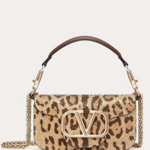 Valentino Garavani small Locò rhinestone-embellished shoulder bag