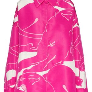 Valentino Garavani  graphic-print silk shirt