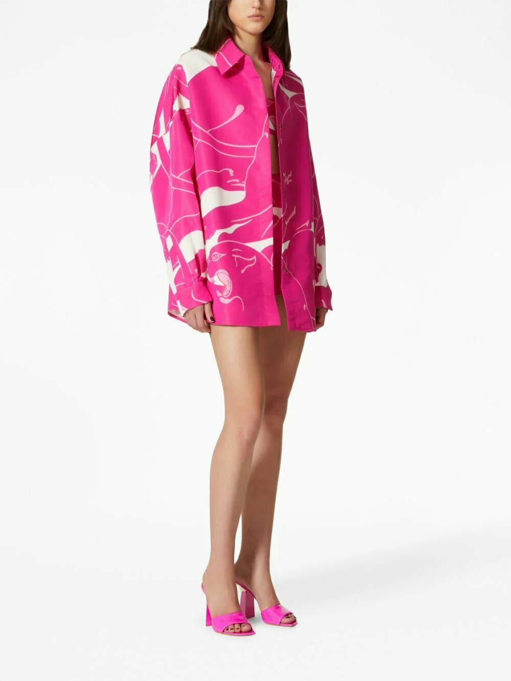 Valentino Garavani graphic-print silk shirt - Image 2