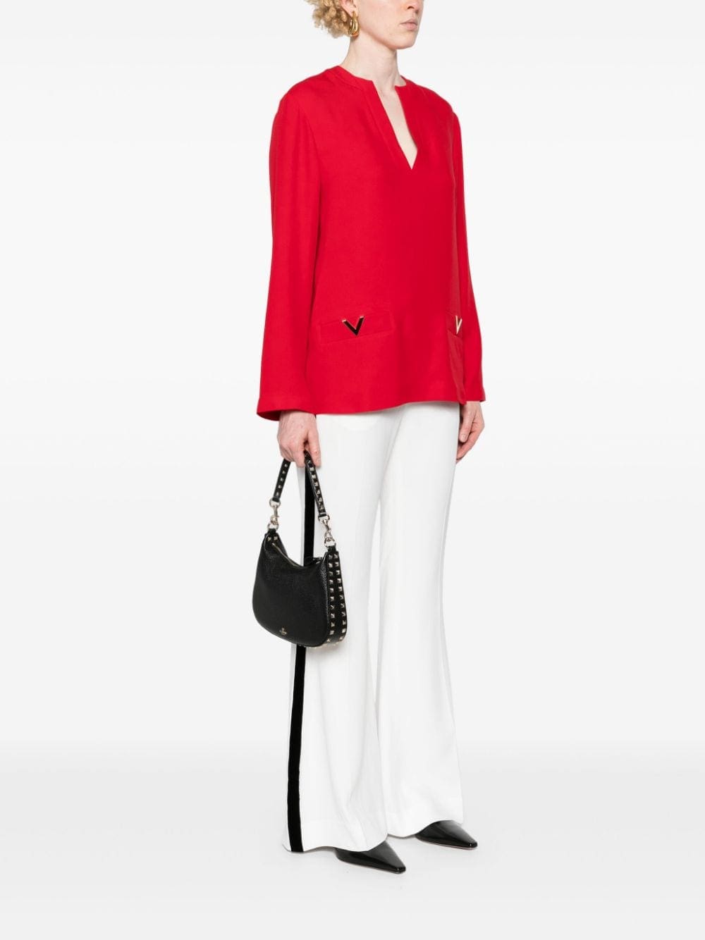 Valentino Garavani small Rockstud leather shoulder bag - Image 2