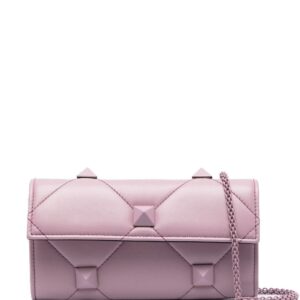 Valentino Garavani Roman Stud leather clutch bag