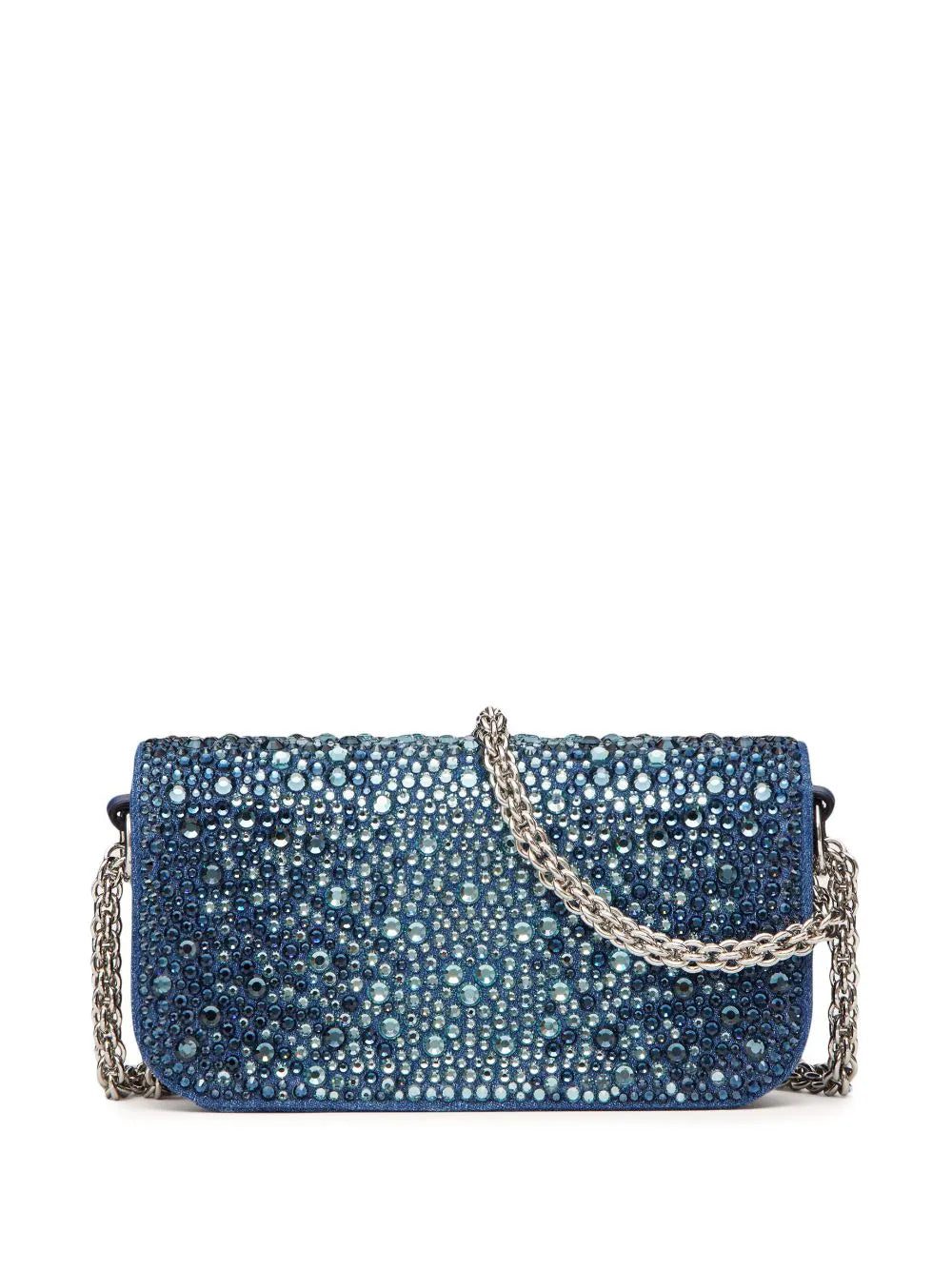 Valentino Garavani VLogo crystal-embellished shoulder bag - Image 3